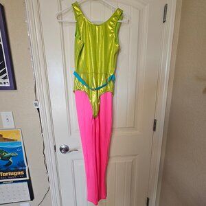 80s style aerobics dance costume